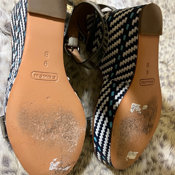 Coach wedge summer sandals - Picture 3 of 3